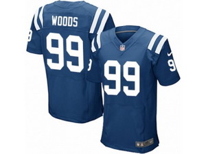 Men Nike Indianapolis Colts #99 Al Woods Elite Royal Blue Team Color NFL Jersey