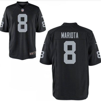 Men Raiders #8 Marcus Mariota Black Vapor Limited Jersey