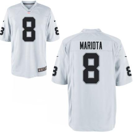 Men Raiders #8 Marcus Mariota White Vapor Limited Jersey