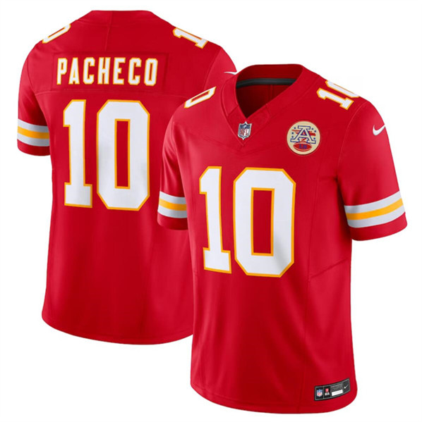 Men鈥檚 Kansas City Chiefs #10 Isiah Pacheco Red 2023 F.U.S.E. Vapor Untouchable Limited Football Stitched Jersey