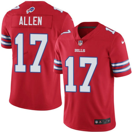 Mens Buffalo Bills Josh Allen Nike Red 2018 NFL Draft First Vapor Untouchable Limited Jersey