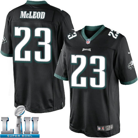 Mens Nike Philadelphia Eagles Super Bowl LII 23 Rodney McLeod Limited Black Alternate NFL Jersey