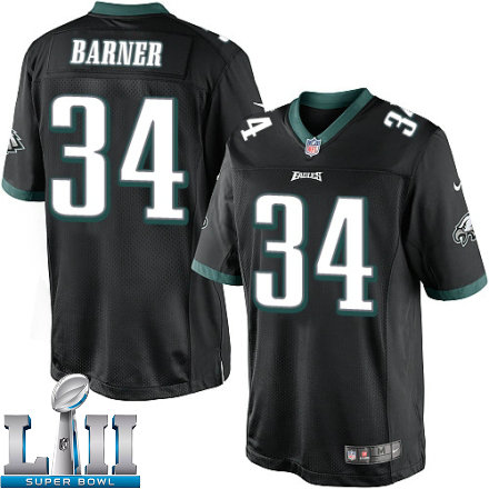 Mens Nike Philadelphia Eagles Super Bowl LII 34 Kenjon Barner Limited Black Alternate NFL Jersey