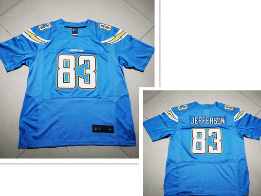Mens San Diego Chargers #83 John Jefferson Light Blue  Nike Elite jerseys