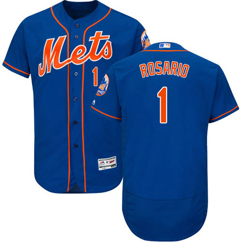 Mets #1 Amed Rosario Blue Flexbase Authentic Collection Stitched Baseball Jersey