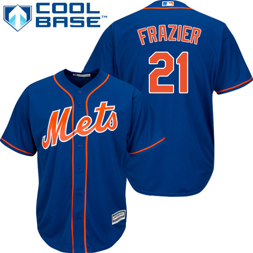 Mets #21 Todd Frazier Blue Cool Base Stitched Youth MLB Jersey