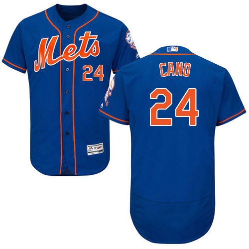 Mets #24 Robinson Cano Blue Flexbase Authentic Collection Stitched Baseball Jersey