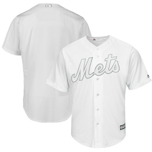Mets Blank White 2019 Players' Weekend Player Jersey