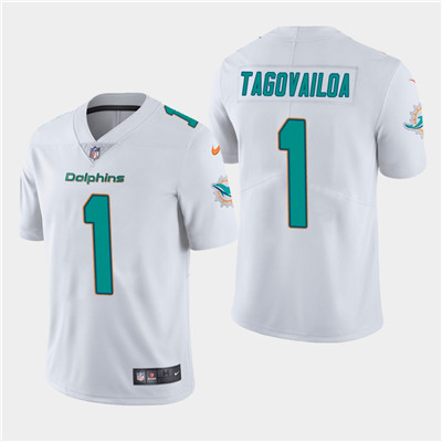Miami Dolphins #1 Tua Tagovailoa 2020 NFL Draft Vapor Limited Jersey - White