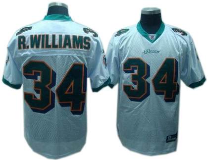 Miami Dolphins #34 Ricky Williams Jerseys white
