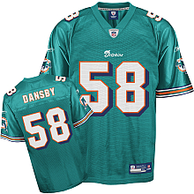 Miami Dolphins #58 Karlos Dansby Team Color green