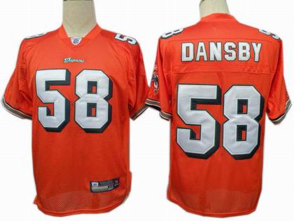 Miami Dolphins #58 Karlos Dansby jersey orange