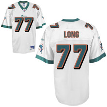 Miami Dolphins #77 Jake Long white jerseys