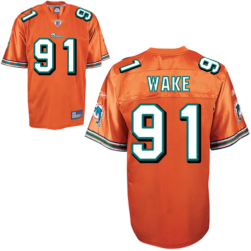 Miami Dolphins #91 Cameron Wake Orange jerseys