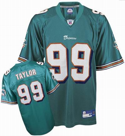 Miami Dolphins #99 Jason Taylor Team Color Green Jersey
