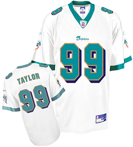 Miami Dolphins #99 Jason Taylor White Jersey