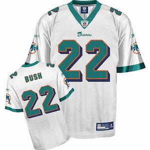Miami Dolphins 22# Reggie Bush White Jersey