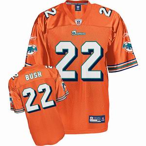 Miami Dolphins 22# Reggie Bush orange Jersey