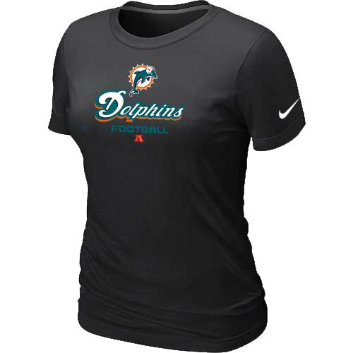 Miami Dolphins Black Women's Critical Victory T-Shirt