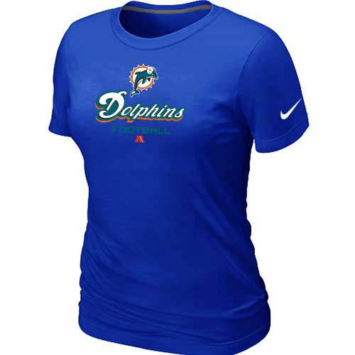 Miami Dolphins Blue Women's Critical Victory T-Shirt