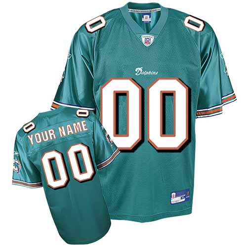 Miami Dolphins Customized Team Color Jerseys