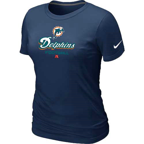 Miami Dolphins D.Blue Women's Critical Victory T-Shirt