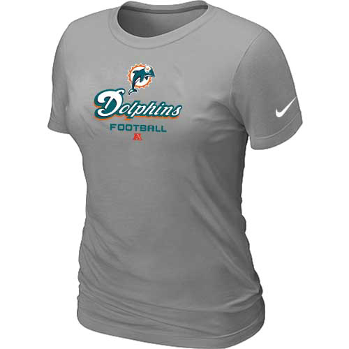 Miami Dolphins L.Grey Women's Critical Victory T-Shirt