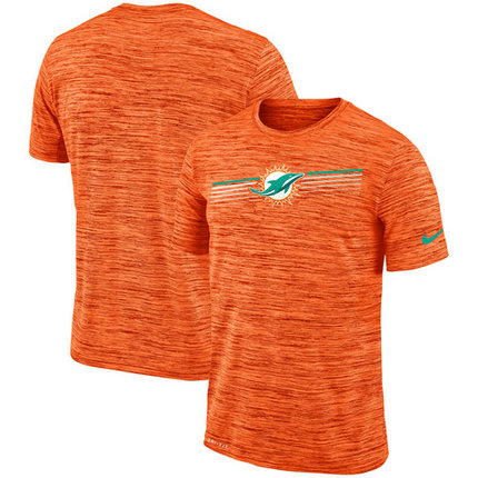 Miami Dolphins Nike Sideline Velocity Performance T-Shirt Heathered Orange