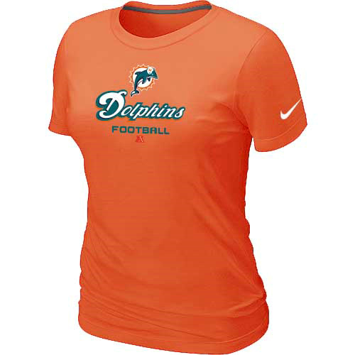 Miami Dolphins Orange Women's Critical Victory T-Shirt