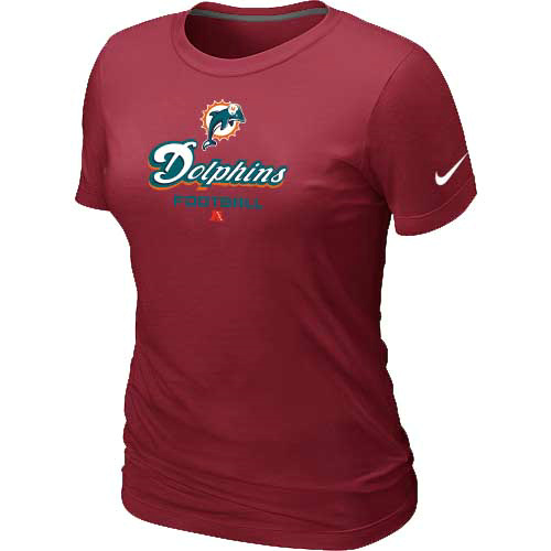 Miami Dolphins Red Women's Critical Victory T-Shirt