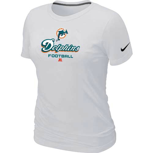 Miami Dolphins White Women's Critical Victory T-Shirt