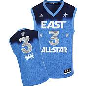Miami Heat 3# Dwyane Wade black All-Star 2012 Eastern Blue jerseys