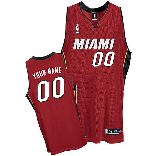 Miami Heat personalized Custom red Alternate Jersey