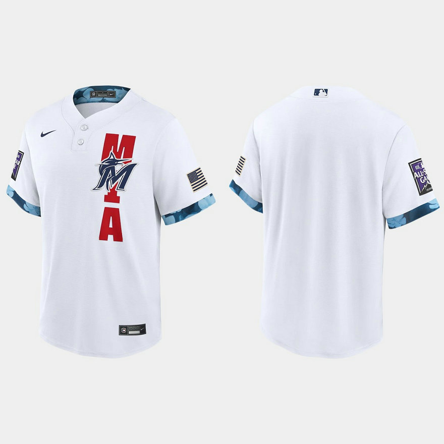 Miami Marlins 2021 Mlb All Star Game Fan's Version White Jersey