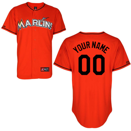 Miami Marlins Personalized custom orange Jersey