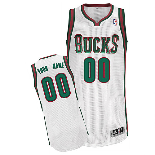 Milwaukee Bucks Personalized custom White Jersey (S-3XL)