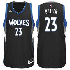 Minnesota Timberwolves #23 Jimmy Butler Alternate Black New Swingman Stitched NBA Jersey