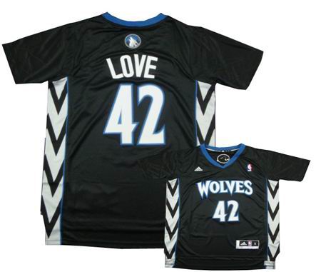 Minnesota Timberwolves #42 Kevin Love Revolution 30 Swingman Alternate Jersey Black