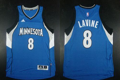 Minnesota Timberwolves 8 Zach LaVine Blue Road NBA Jersey