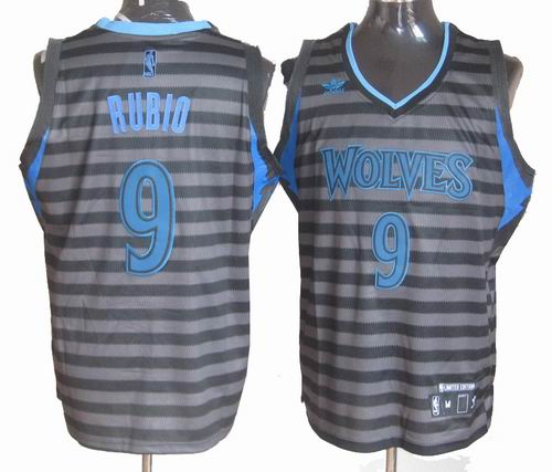 Minnesota Timberwolves 9# Ricky Rubio Groove Fashion Swingman Jersey