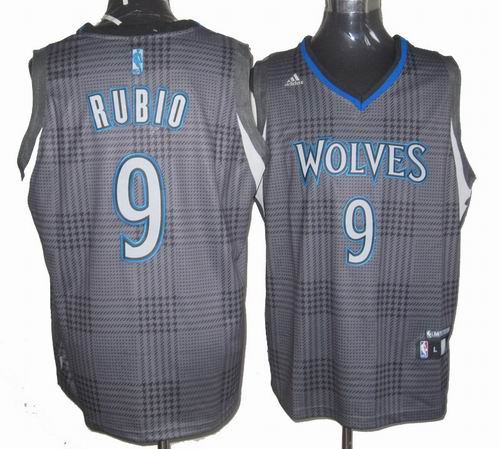 Minnesota Timberwolves 9# Ricky Rubio Rhythm Fashion Swingman Jersey