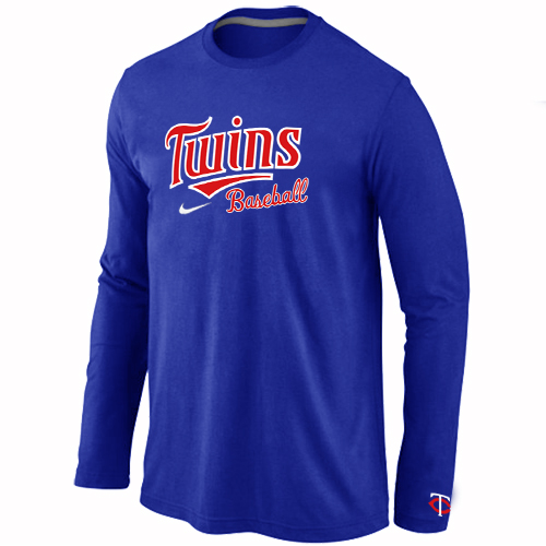 Minnesota Twins Long Sleeve T-Shirt Blue