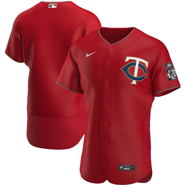 Minnesota Twins Men's Nike Red Alternate 2020 Authentic Official Team MLB Jersey