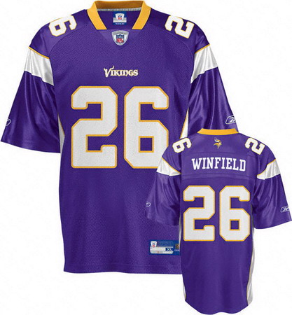 Minnesota Vikings #26 Antoine Winfield Purple 50th Anniversary Patch Jersey