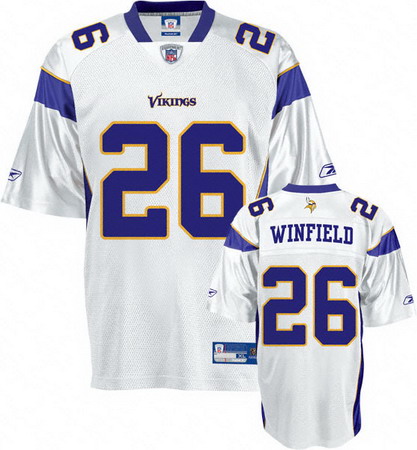 Minnesota Vikings #26 Antoine Winfield White 50th Anniversary Patch Jersey