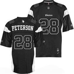 Minnesota Vikings #28 Adrian Peterson color black