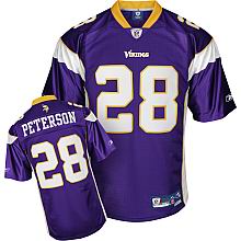 Minnesota Vikings #28 Adrian Peterson team purple