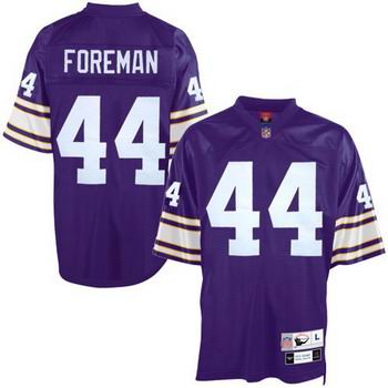 Minnesota Vikings #44 Chuck Foreman Throwback Jerseys Purple