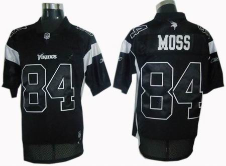 Minnesota Vikings #84 Randy Moss jerseys black