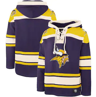 Minnesota Vikings '47 Lacer V-Neck Pullover Hoodie – Purple Gold